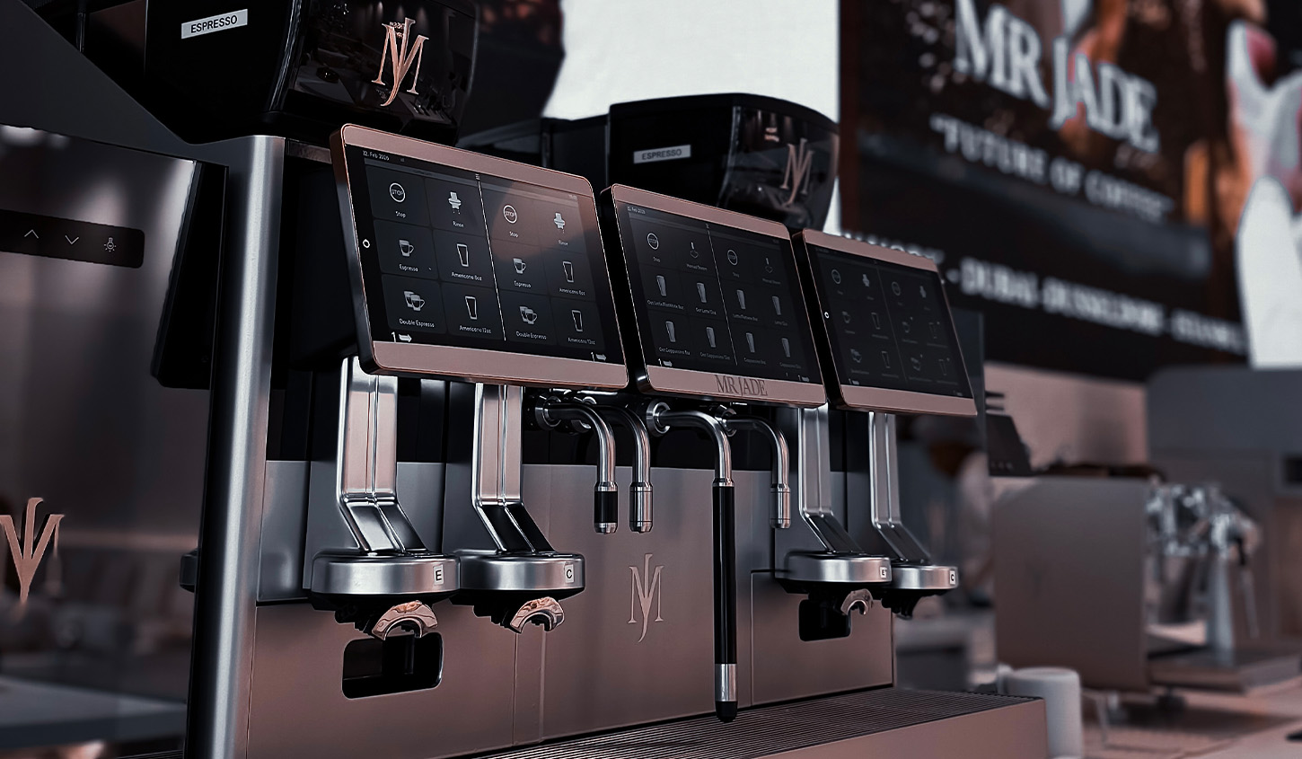 MRJADE retail coffee packaging — Coffee Crema whole beans